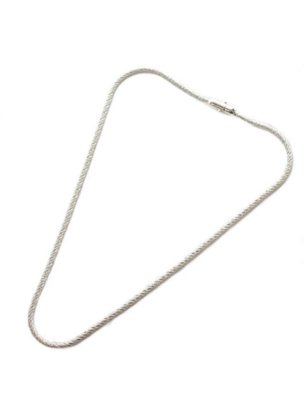 Bottega Veneta Intrecciato Necklace Solid Sterling Silver